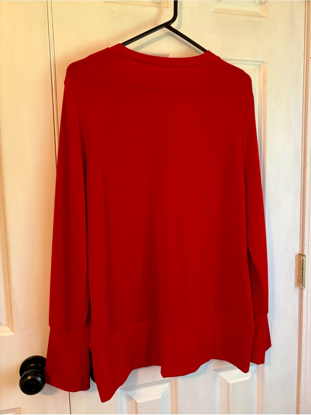 Bright Red Button-Front Cardigan - Picture 5 of 7